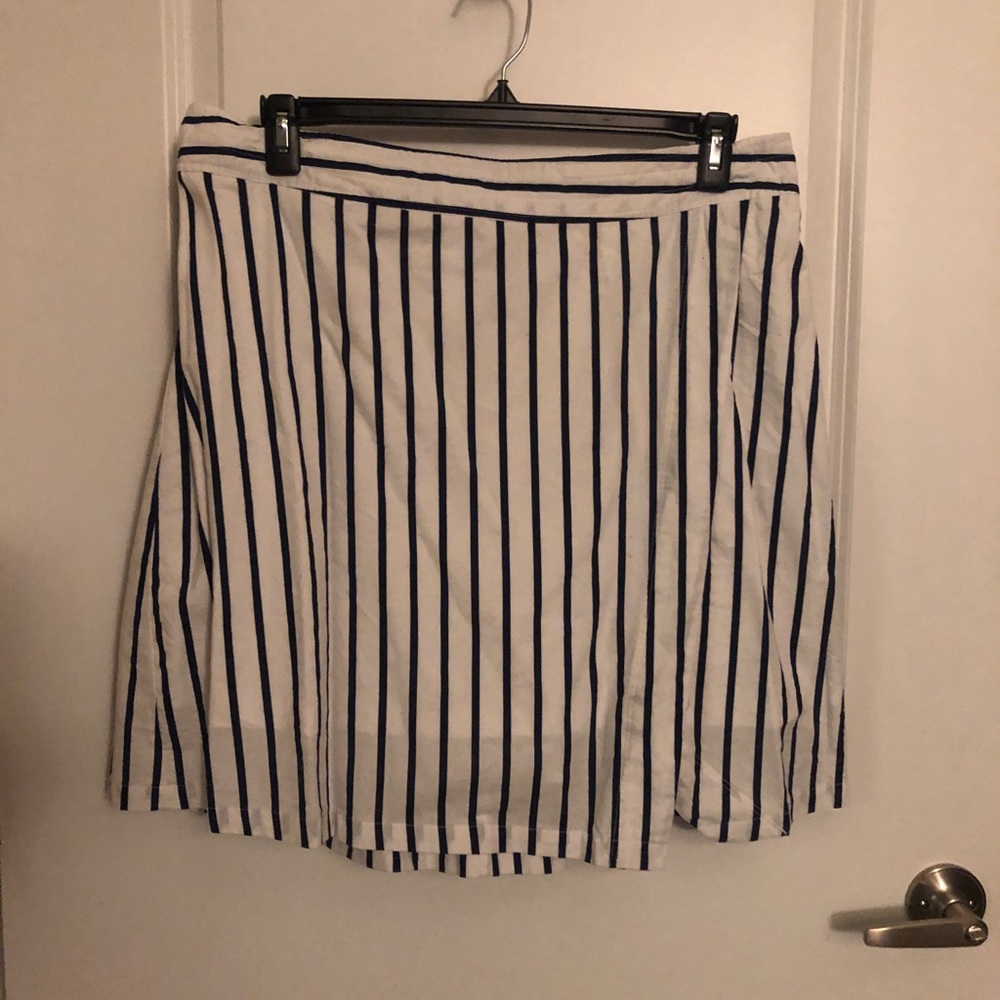 Striped Pull On Skirt